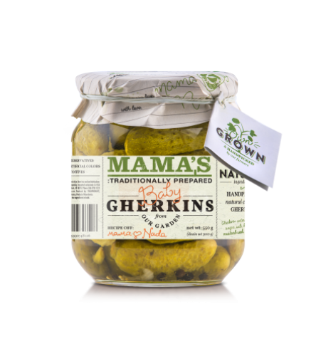 Mamas Gherkins 580g